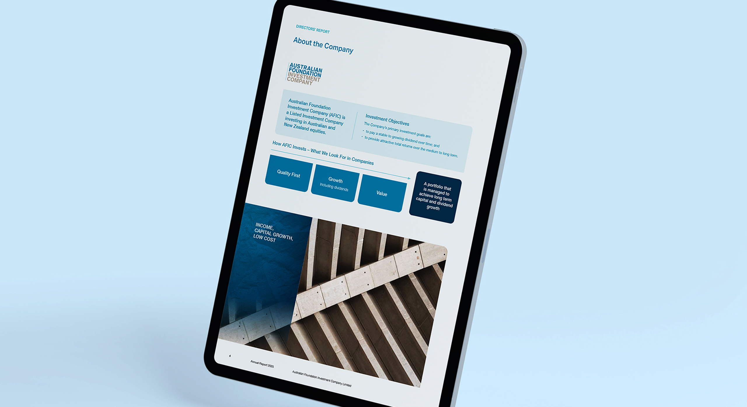 Australian Foundation annual report 2025 online by MDM design.