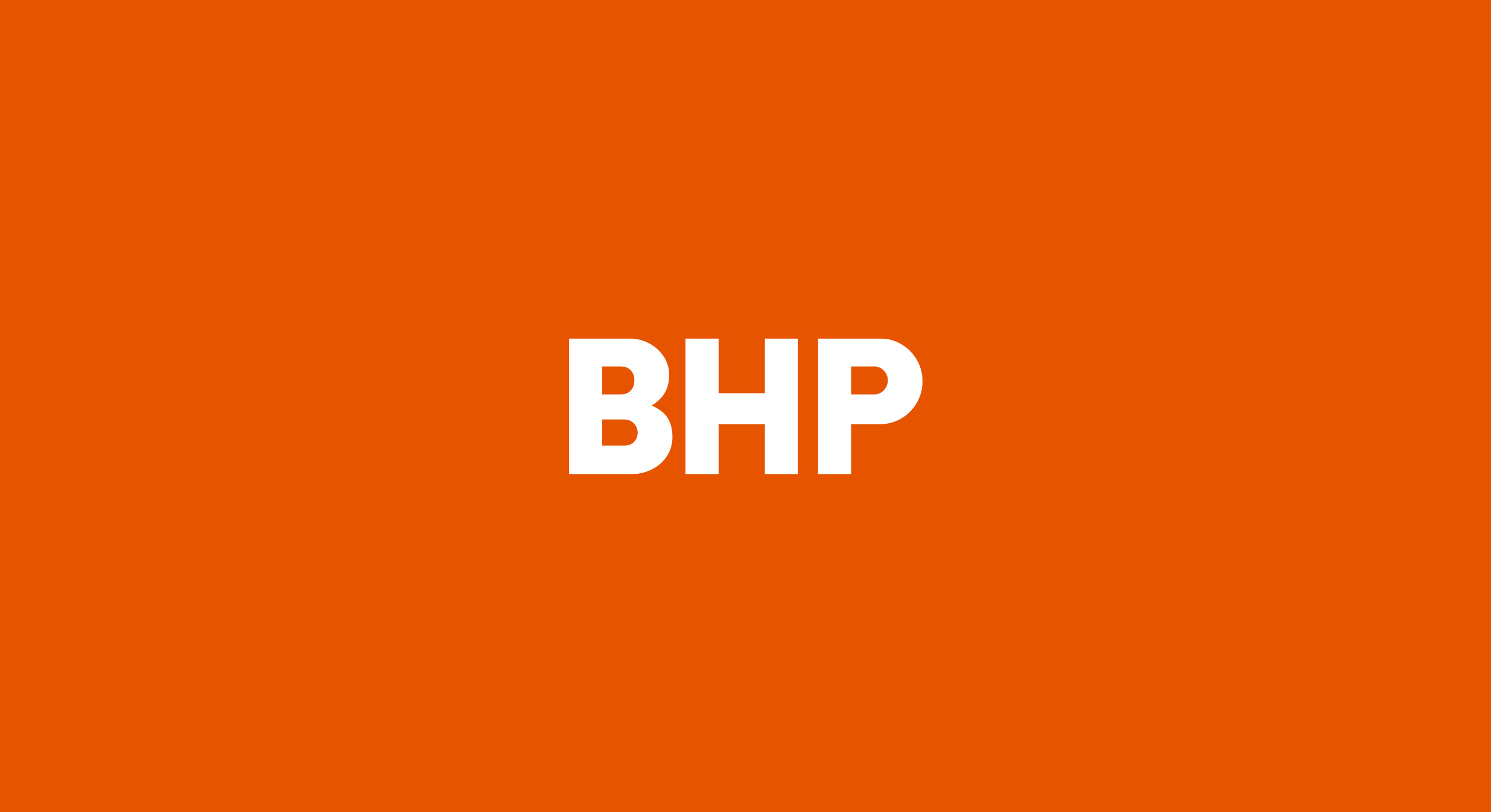 BHP Branding design by MDM design.