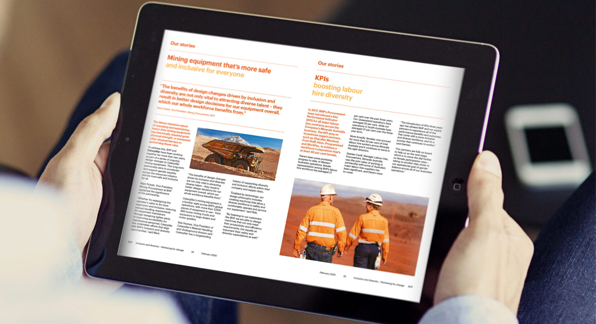 BHP Investor online ebook interactive by MDM Design.