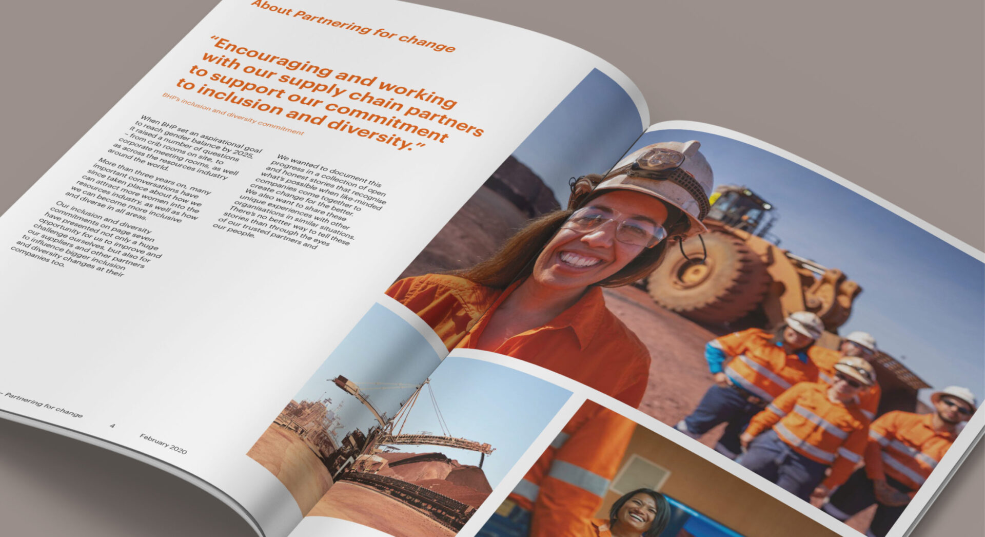 BHP Investor publication ebook layout by MDM Design.