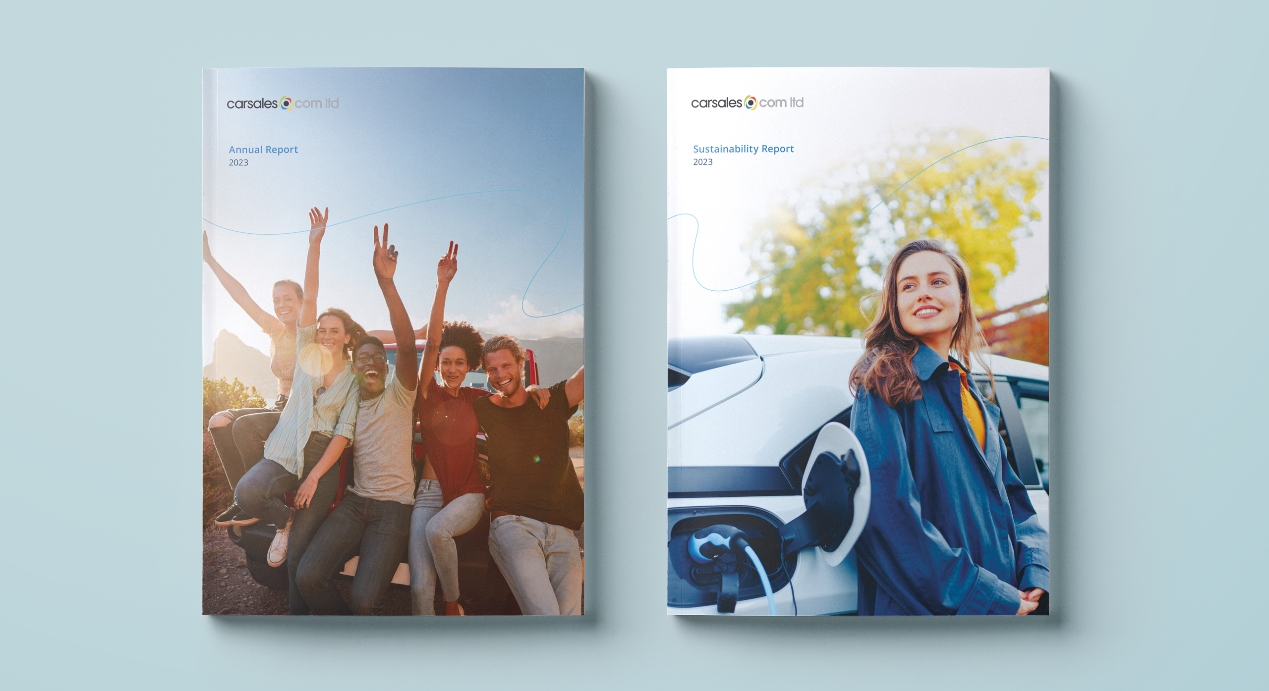 Carsales Annual report 2023 by MDM design.