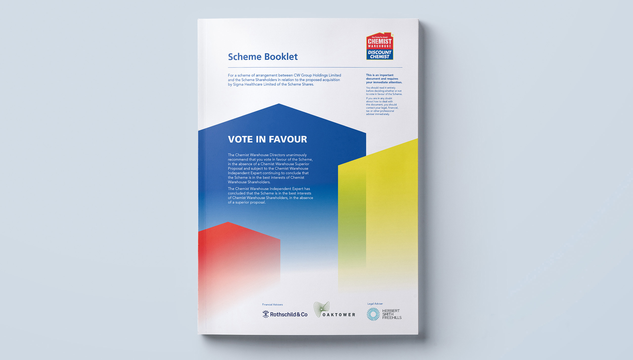Chemist Warehouse scheme booklet case study by MDM design.