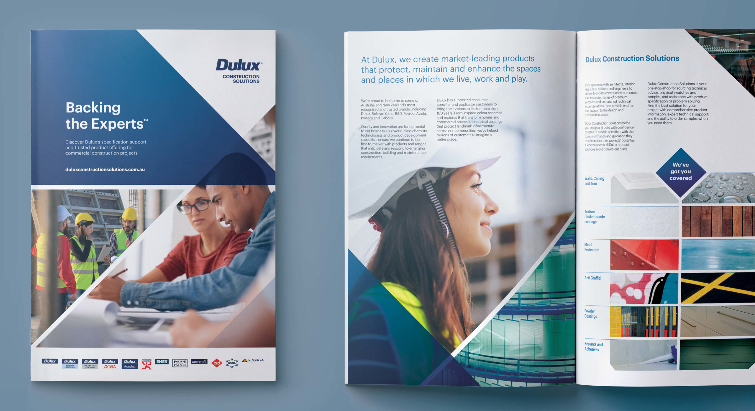 Dulux Branding design publications by MDM design.