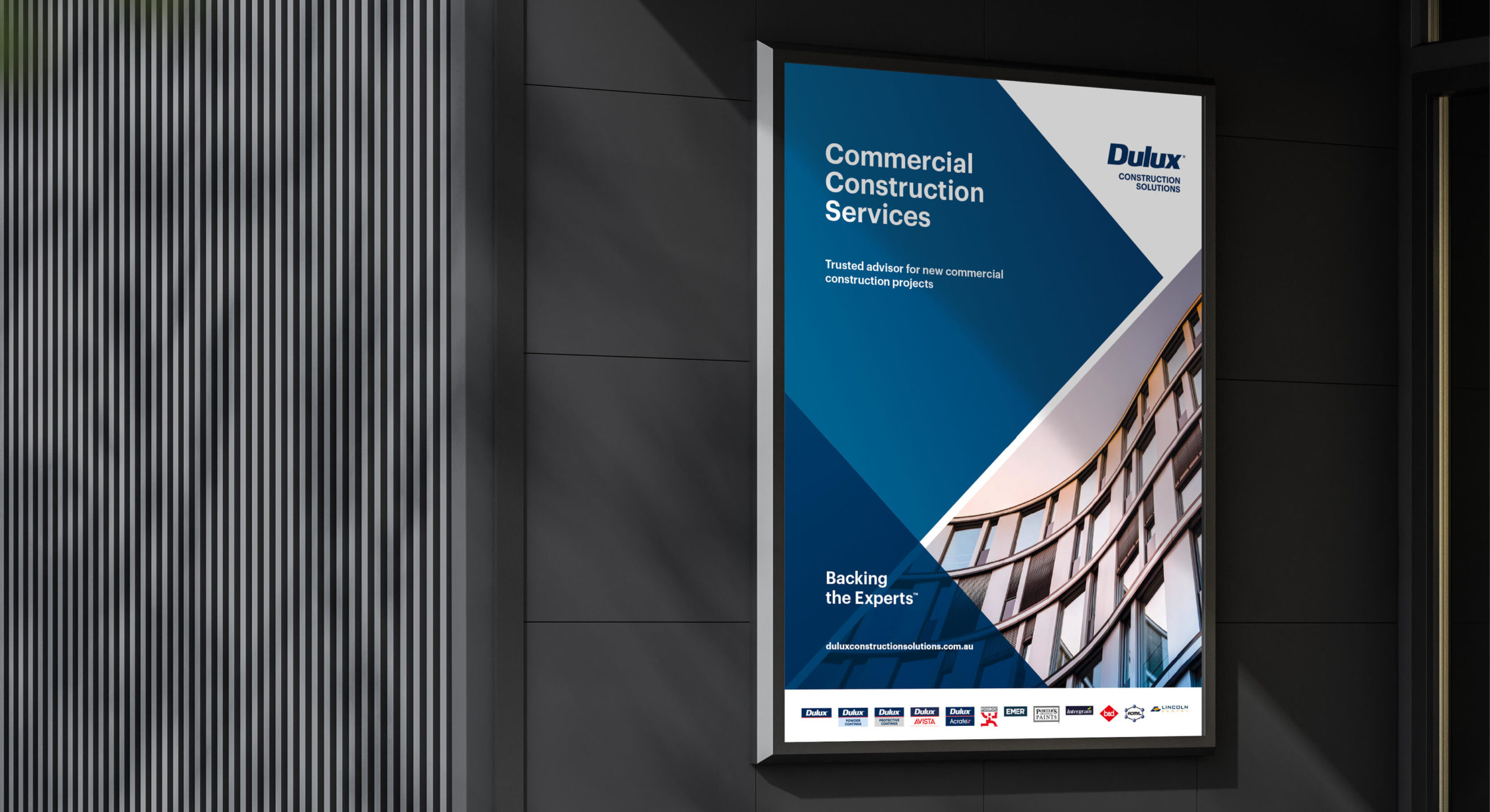 Dulux Branding design signage by MDM design.