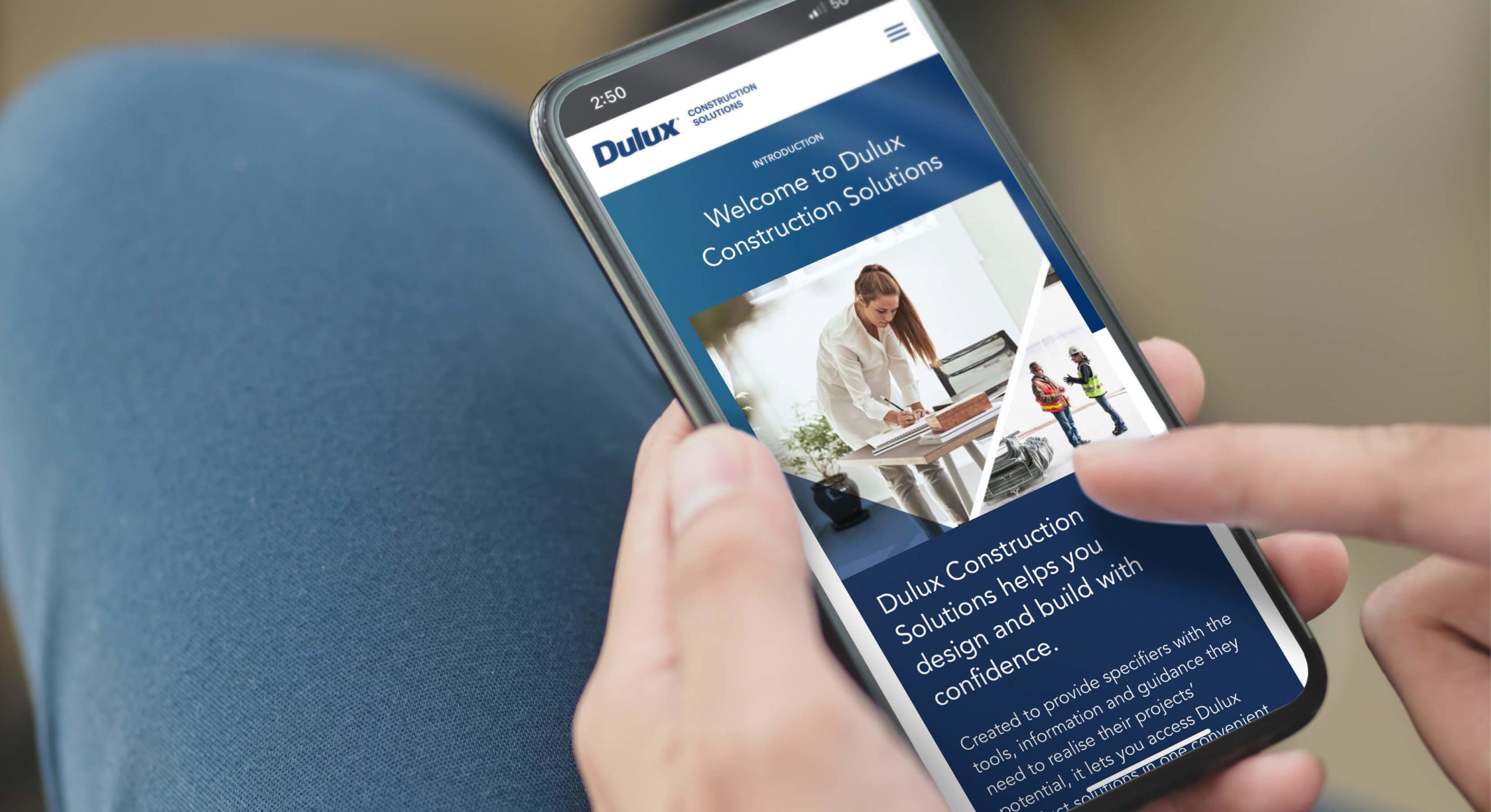 Dulux Branding design website by MDM design.