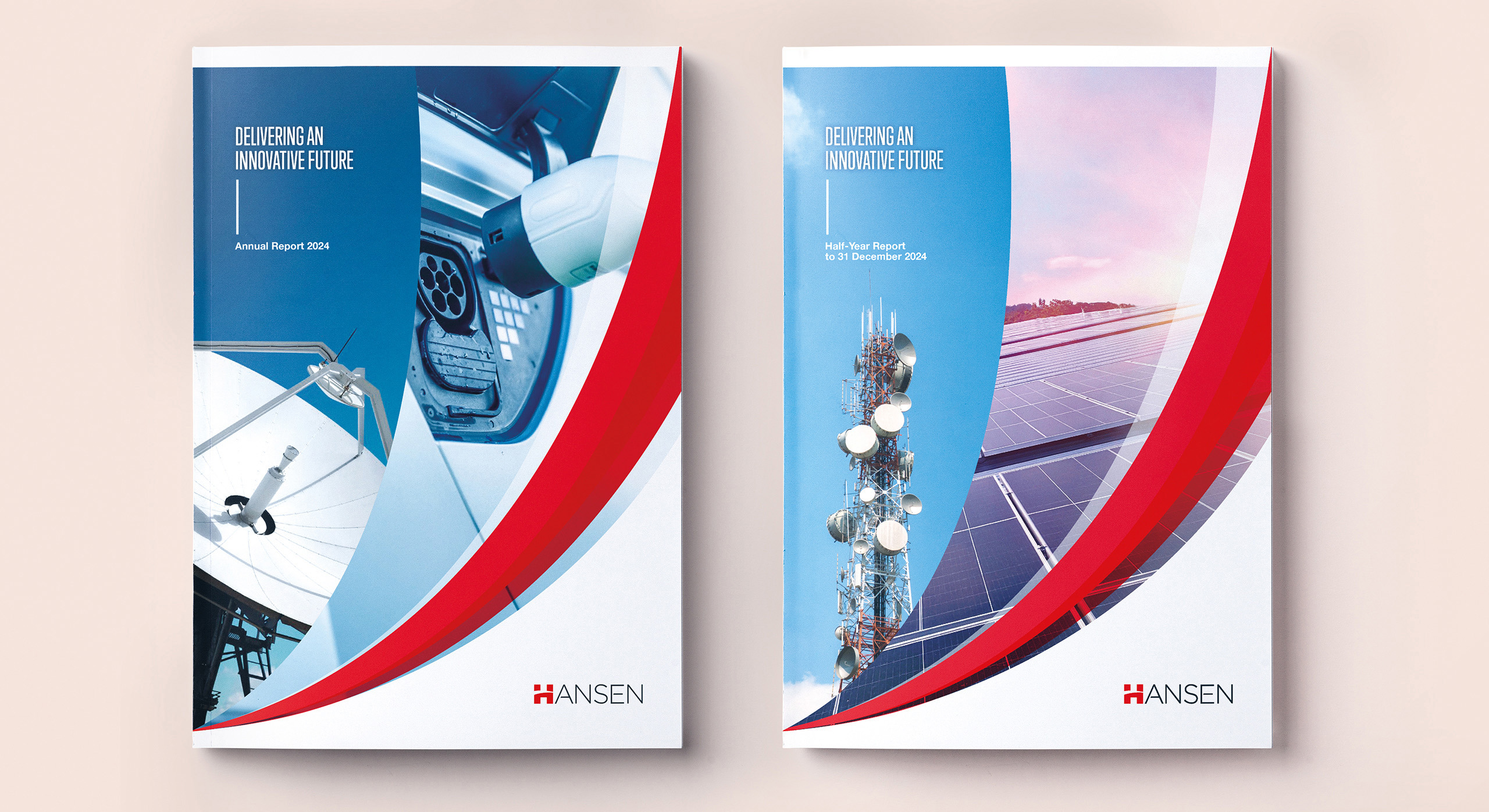 Hanson annual report 2025 covers by MDM design.