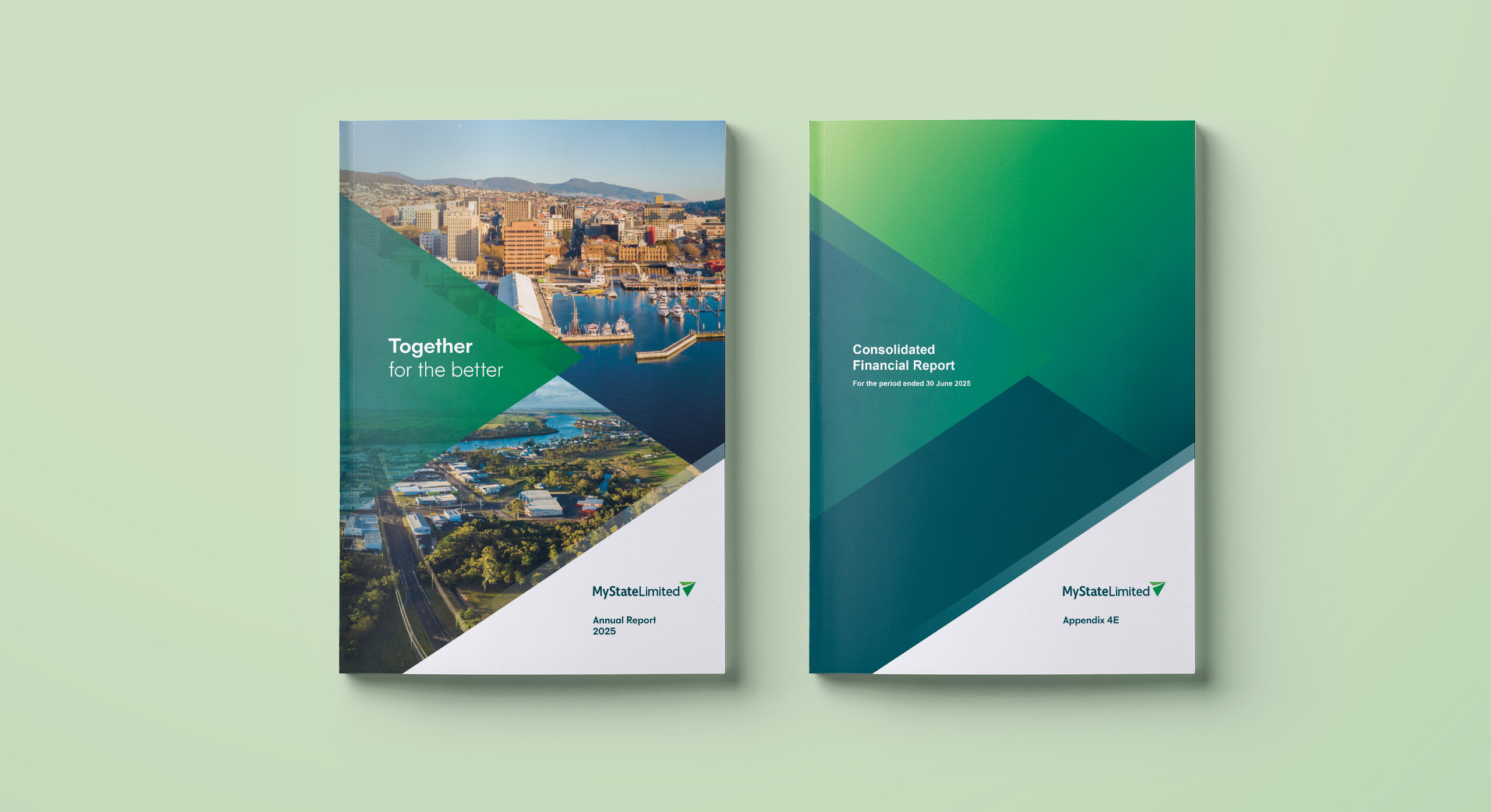 Mystate Annual report 2025 by MDM design.