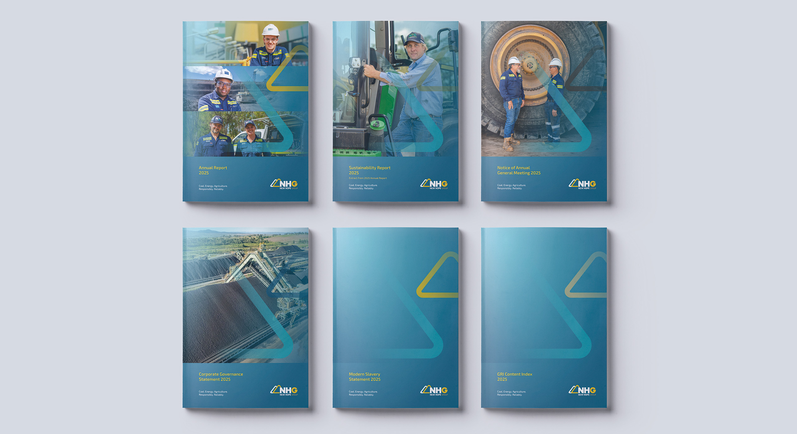 New Hope Group Annual report 2025 cover design by MDM design.