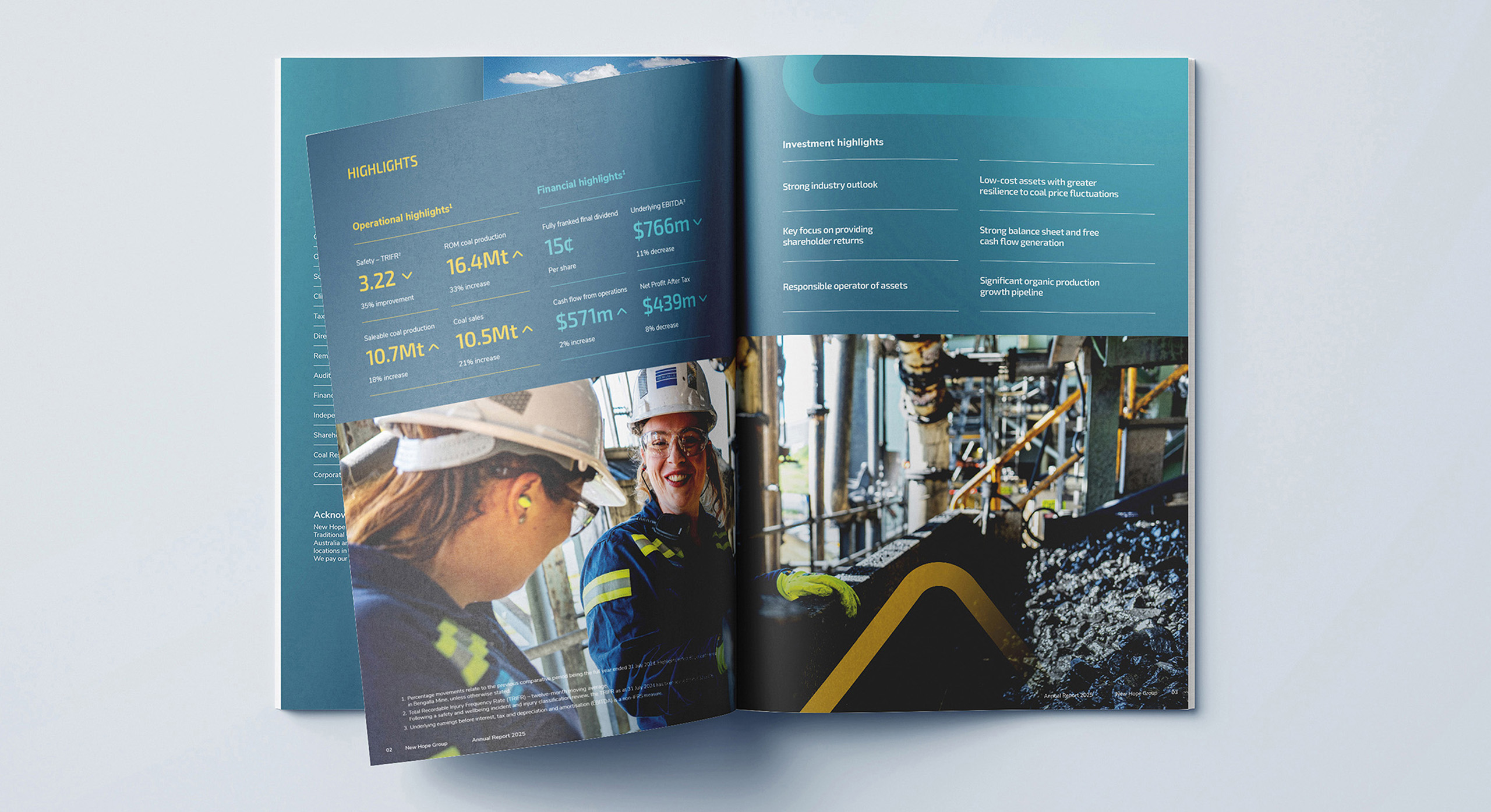 New Hope Group Annual report 2025 highlights by MDM design.