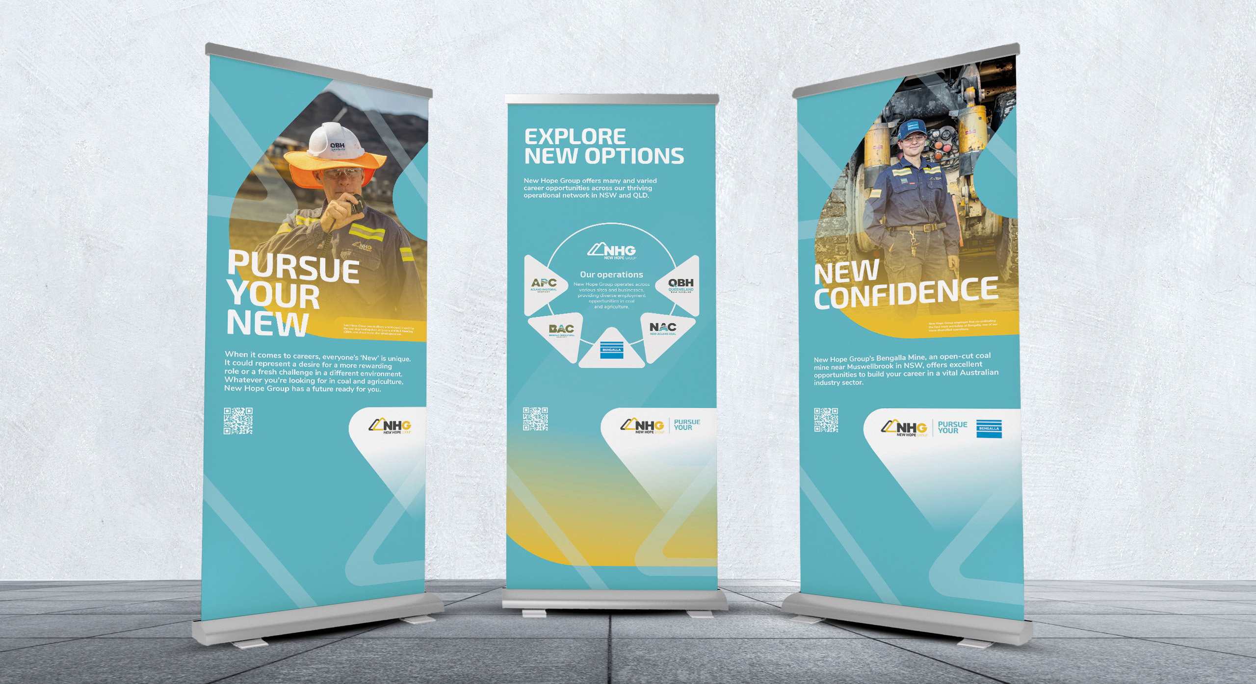 New Hope Group Branding banner design by MDM design.