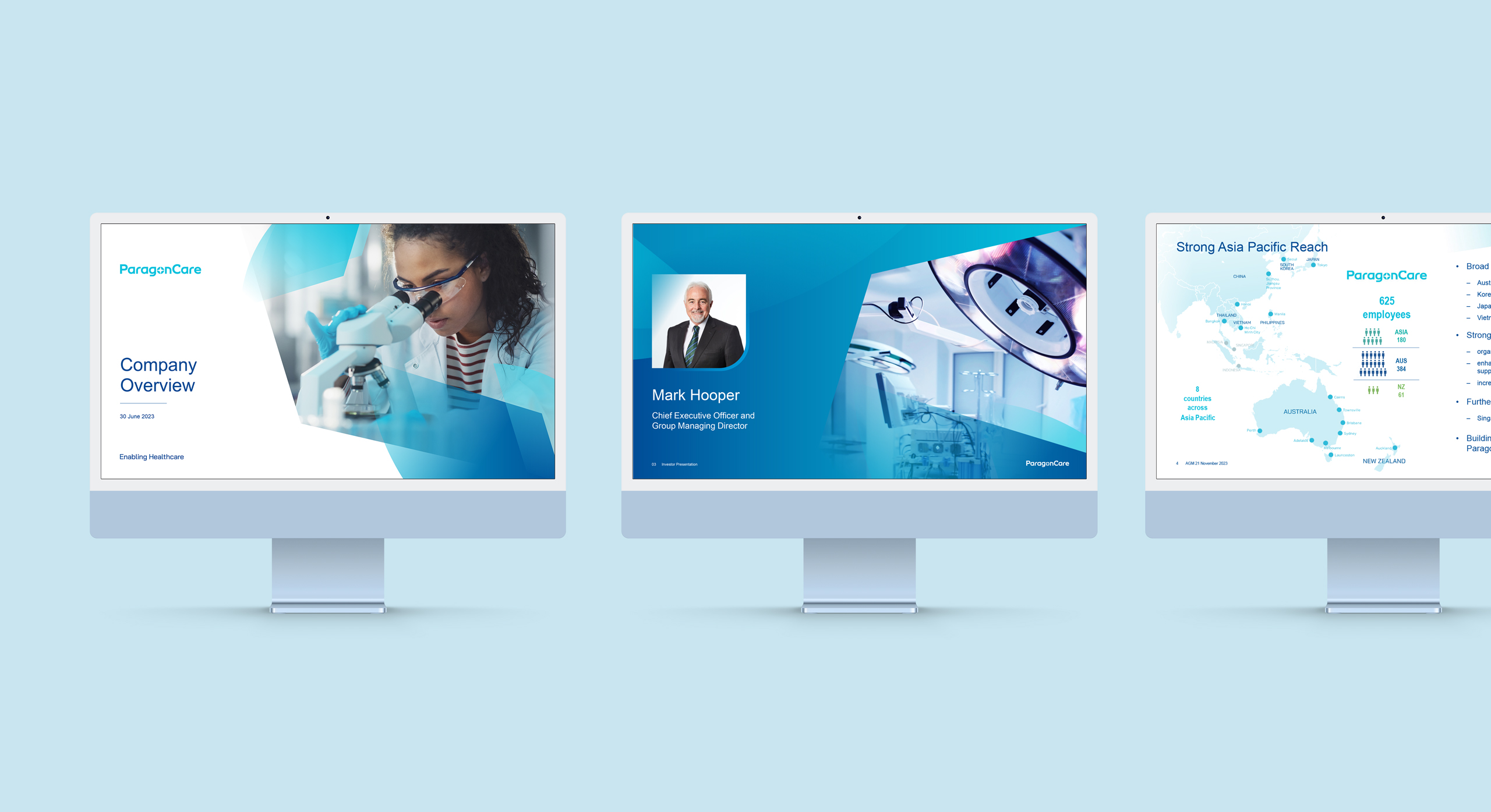 ParagonCare Branding design vehicle online by MDM design.