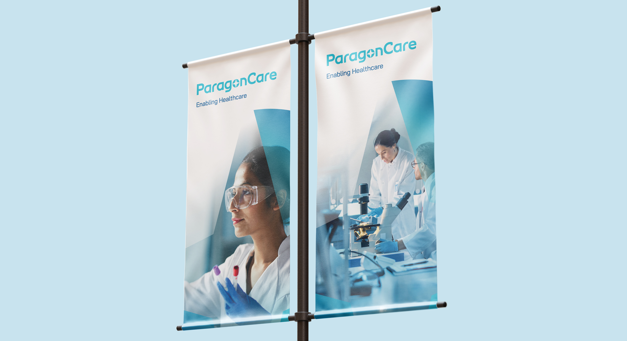 ParagonCare Branding design signage by MDM design.