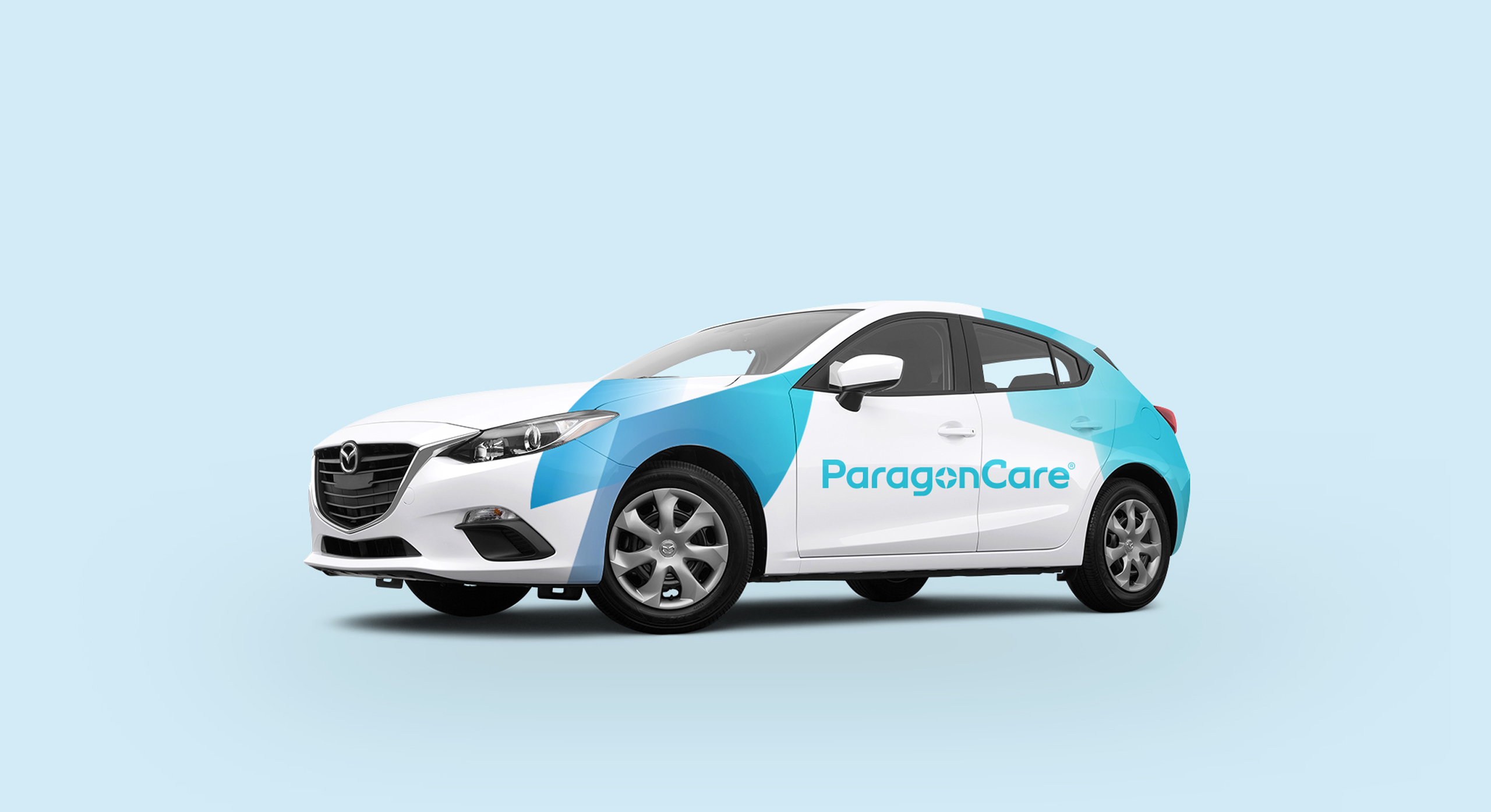 ParagonCare Branding design vehicle branding by MDM design.