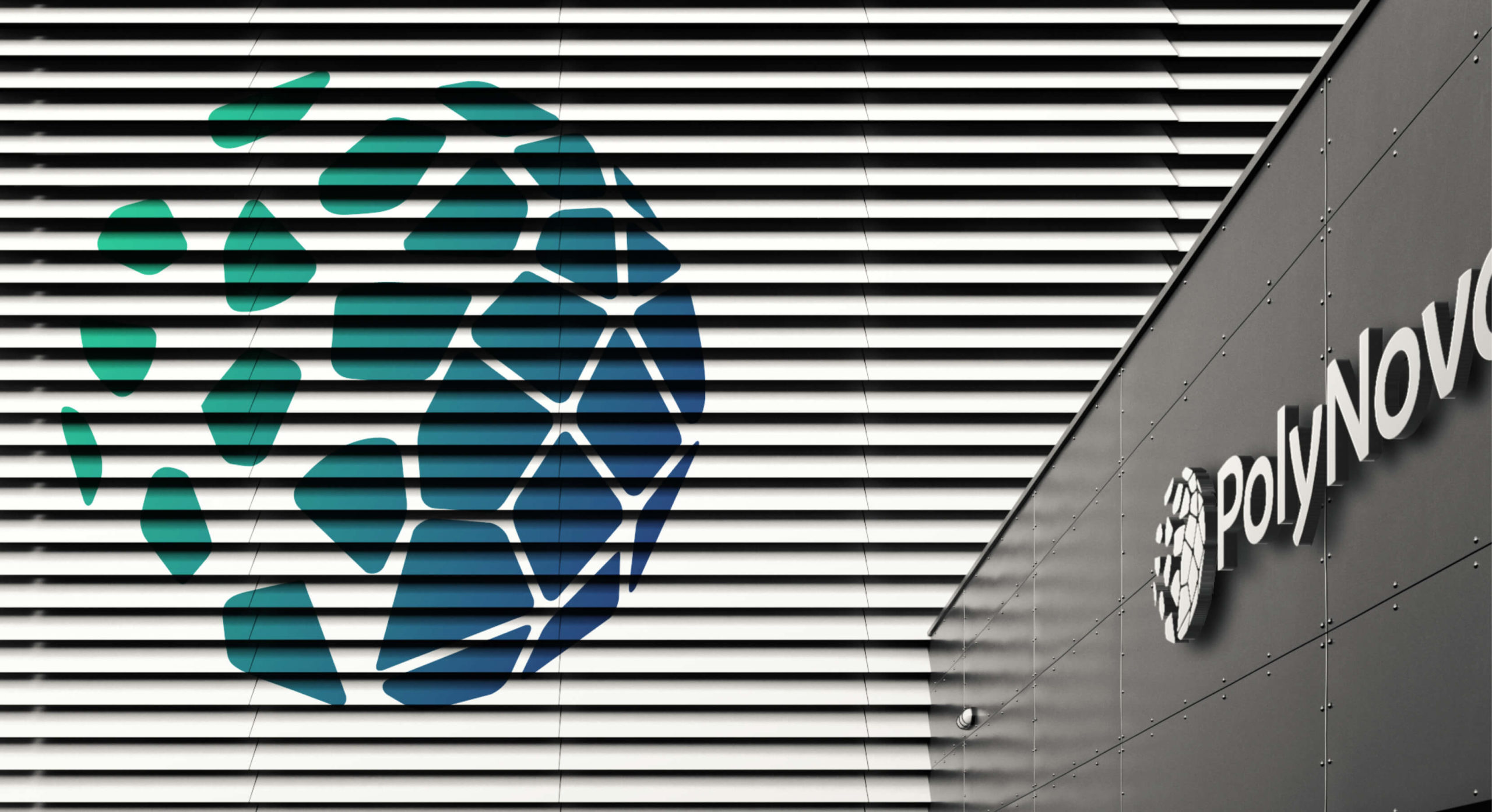 PolyNovo Branding design signage by MDM design.