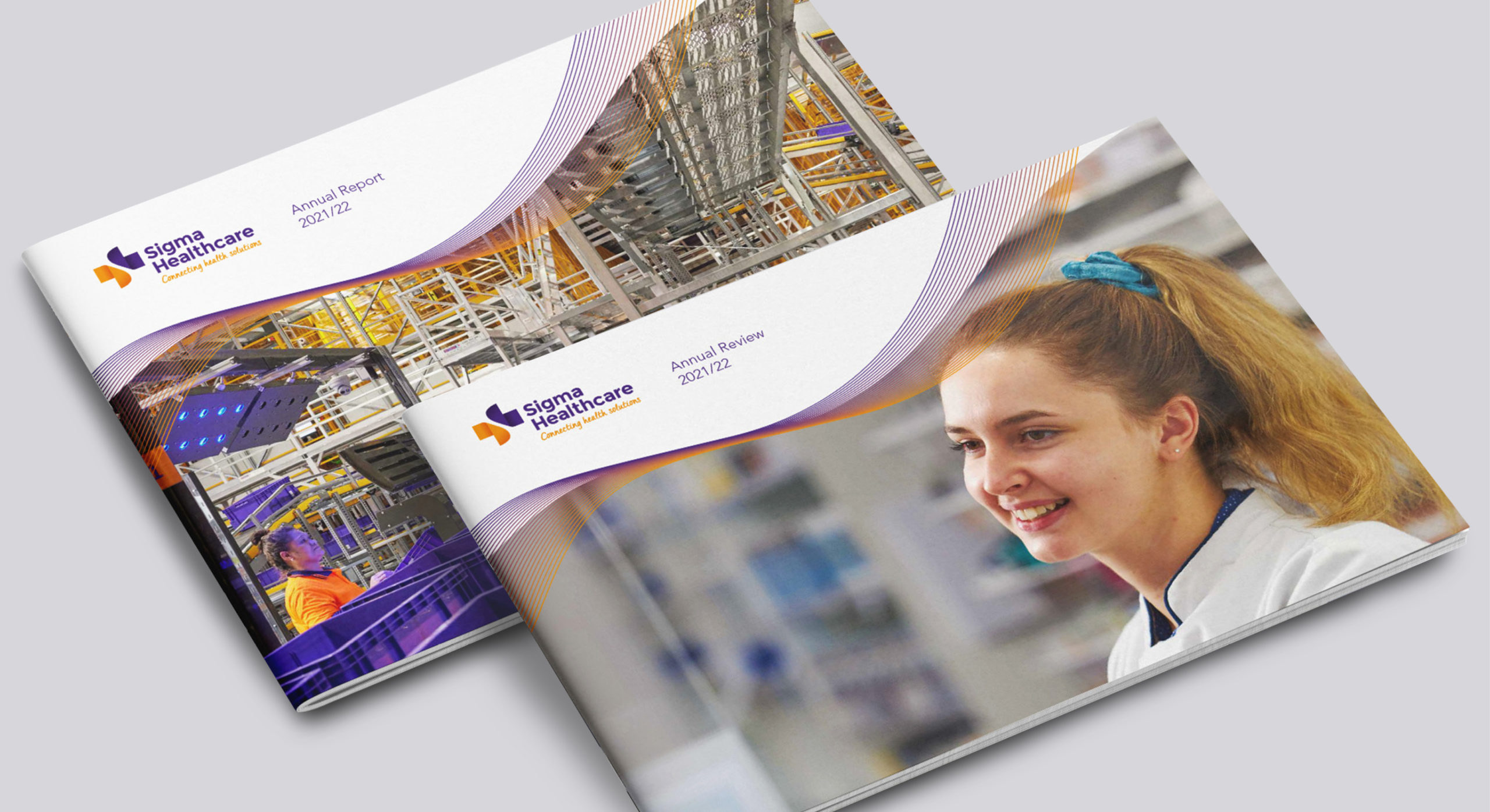 Sigma Healthcare annual report 2022 case study by MDM Design.