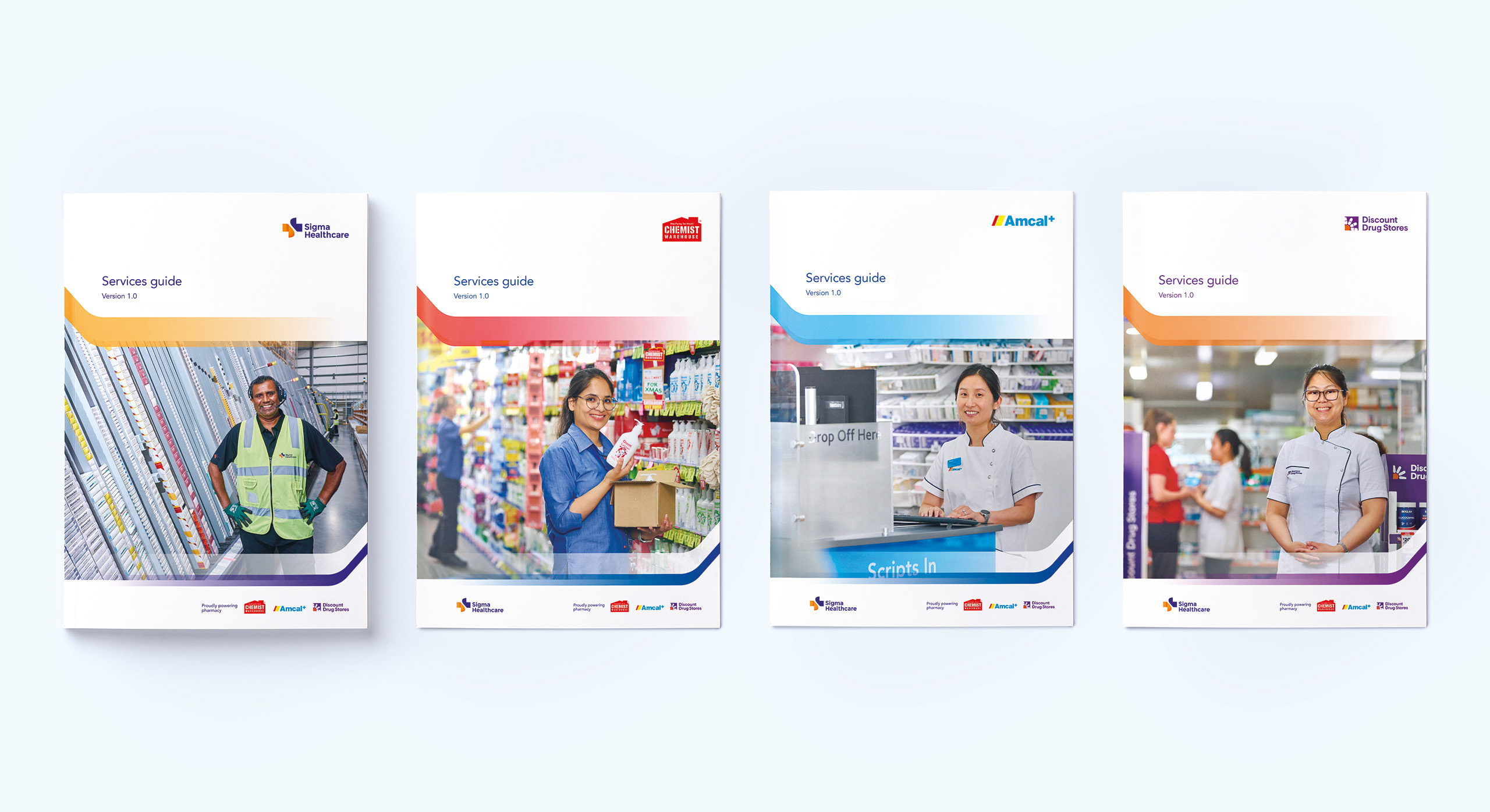 Sigma Healthcare Branding design cover design by MDM Design.