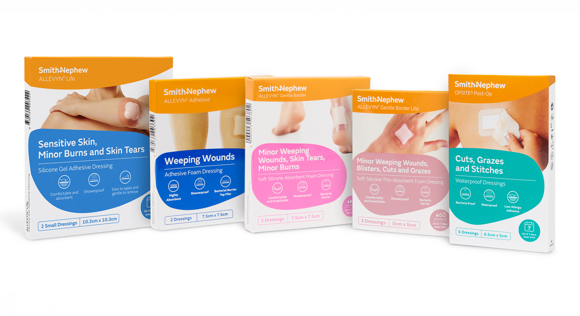 Smith+Nephew Branding packaging design by MDM Design.