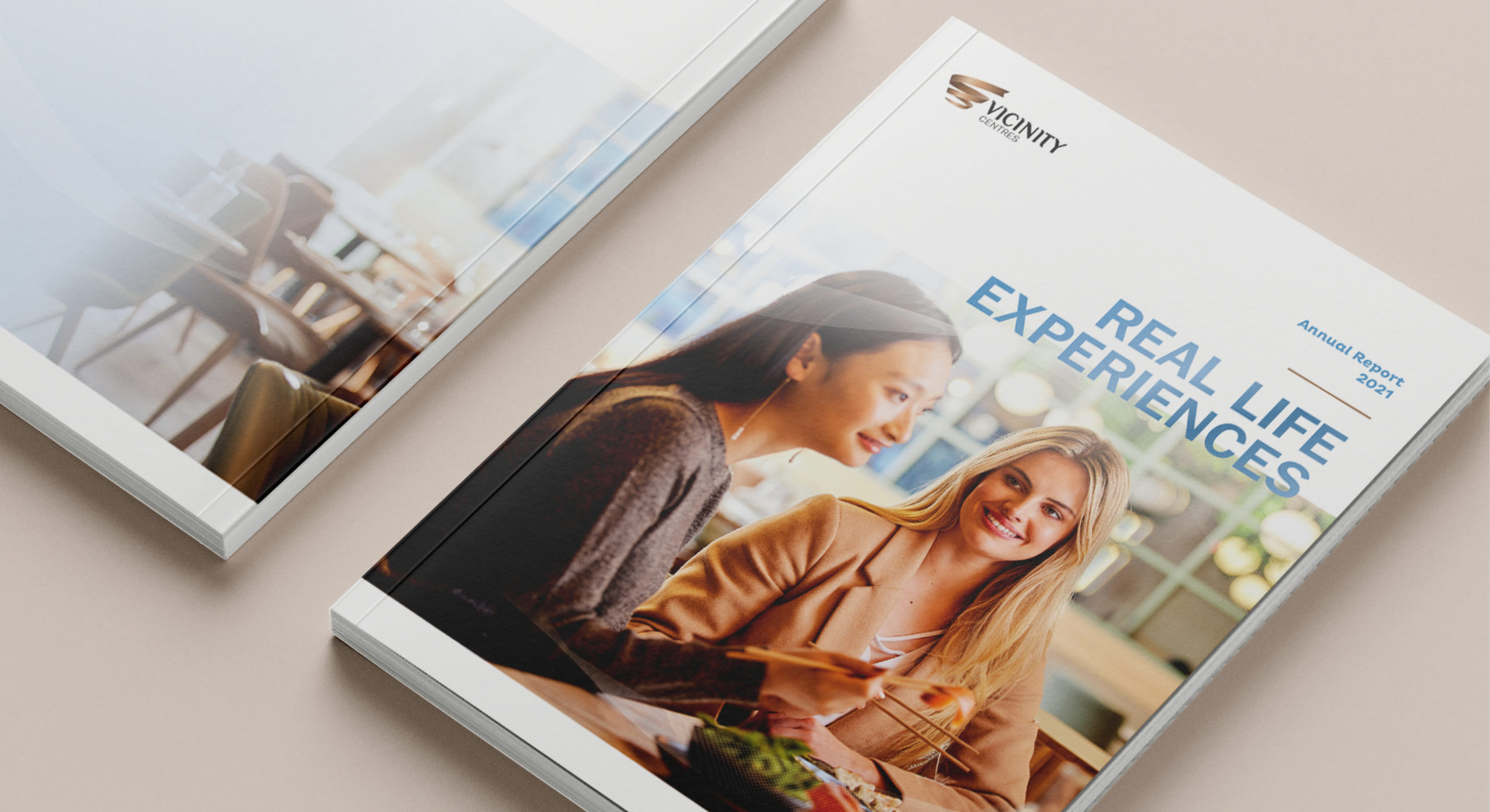 Vicinity annual report 2021 by MDM design.