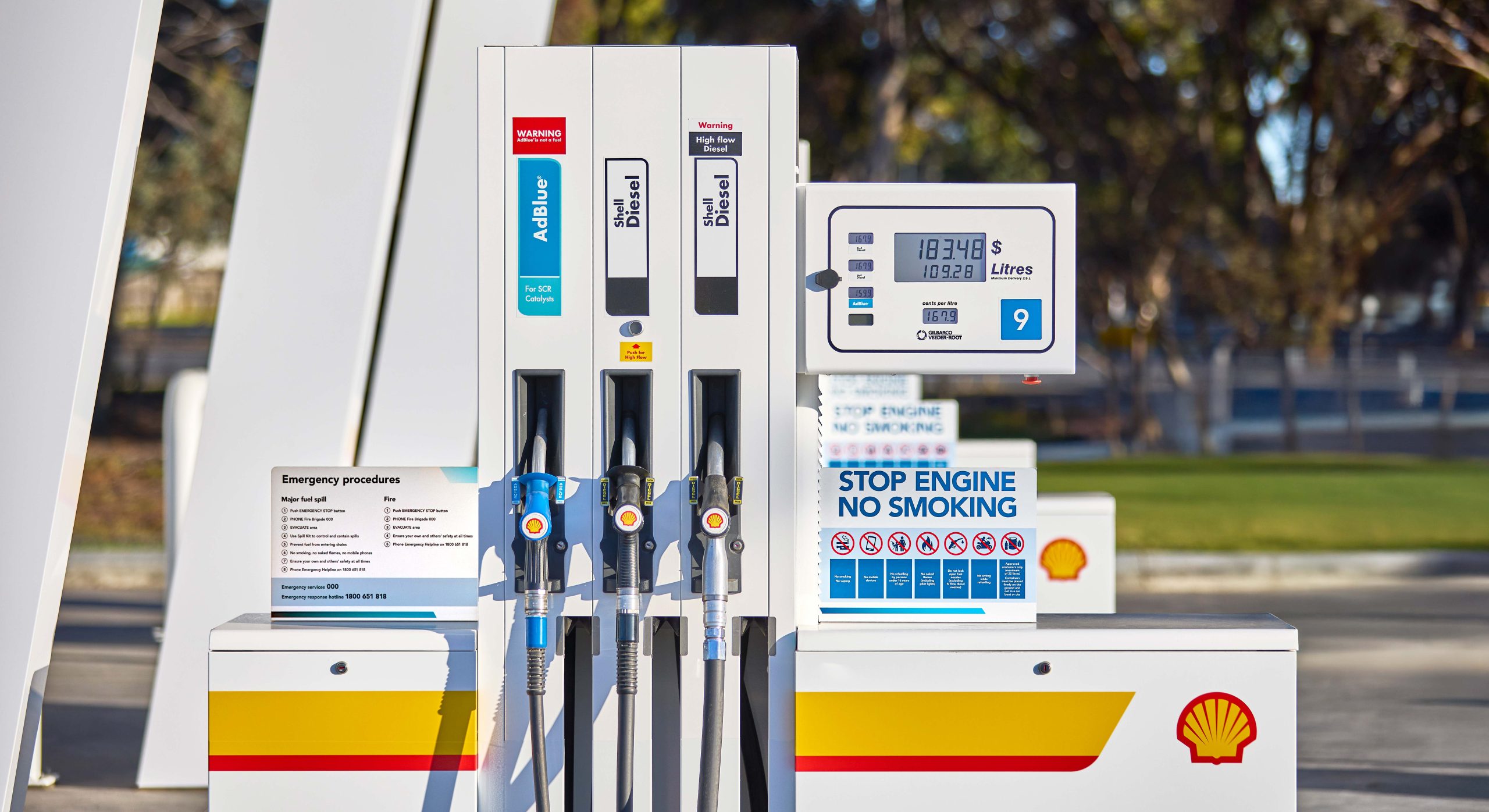 Viva Energy Branding pump signage by MDM design.