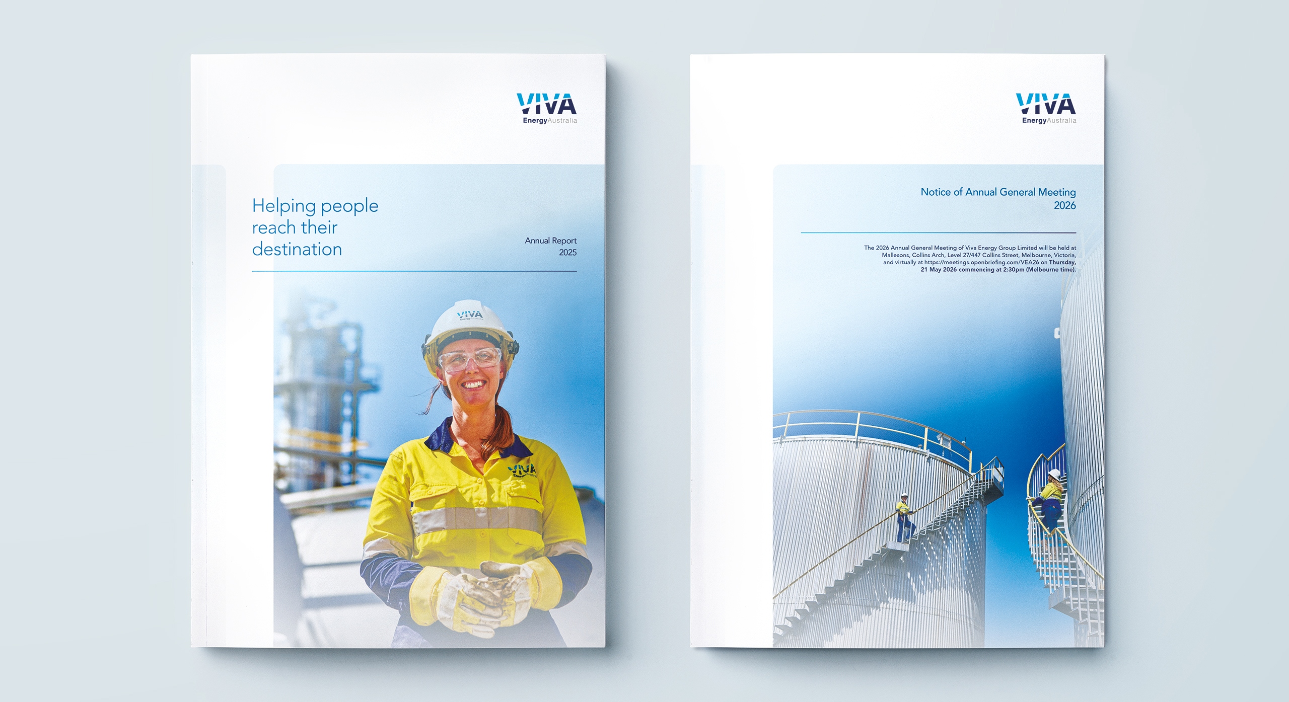 Viva Energy Australia annual report 2025 by MDM design.
